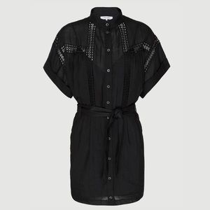 frame twisted pleat dress